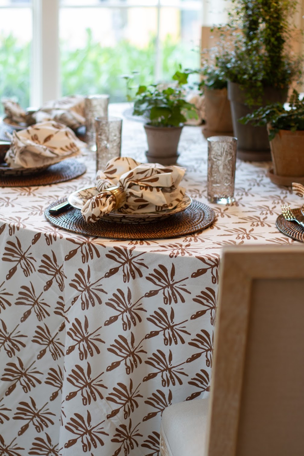 Dragonfly Lures Napkins in Walnut Brown - Set of Four