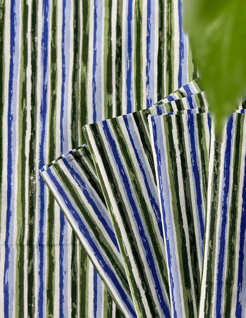Bamboo Stalks Napkins in Green - Set of 4