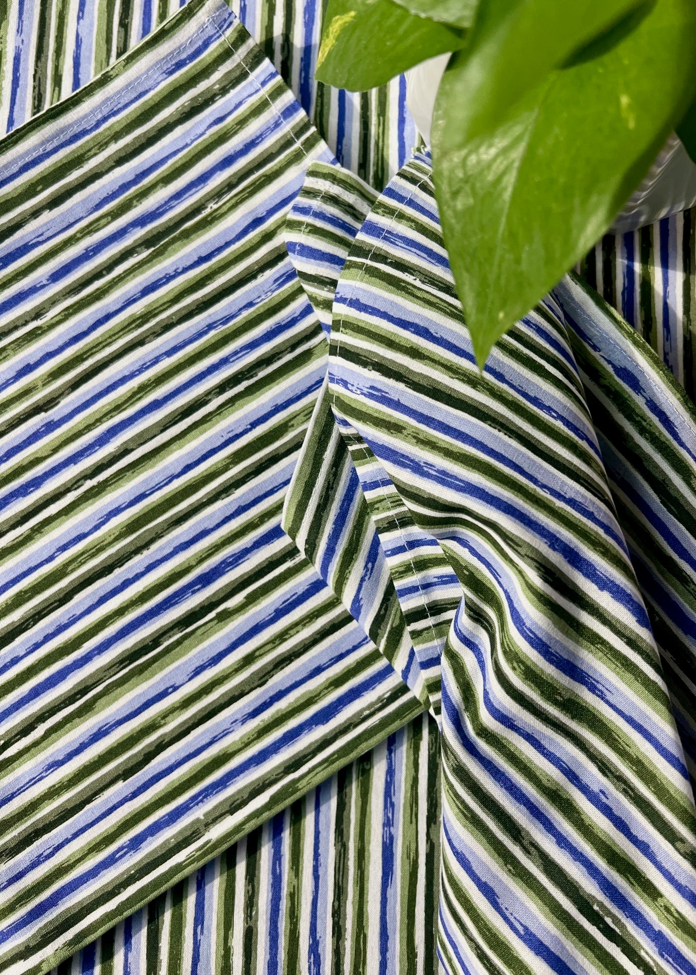 Bamboo Stalks Napkins in Green - Set of 4