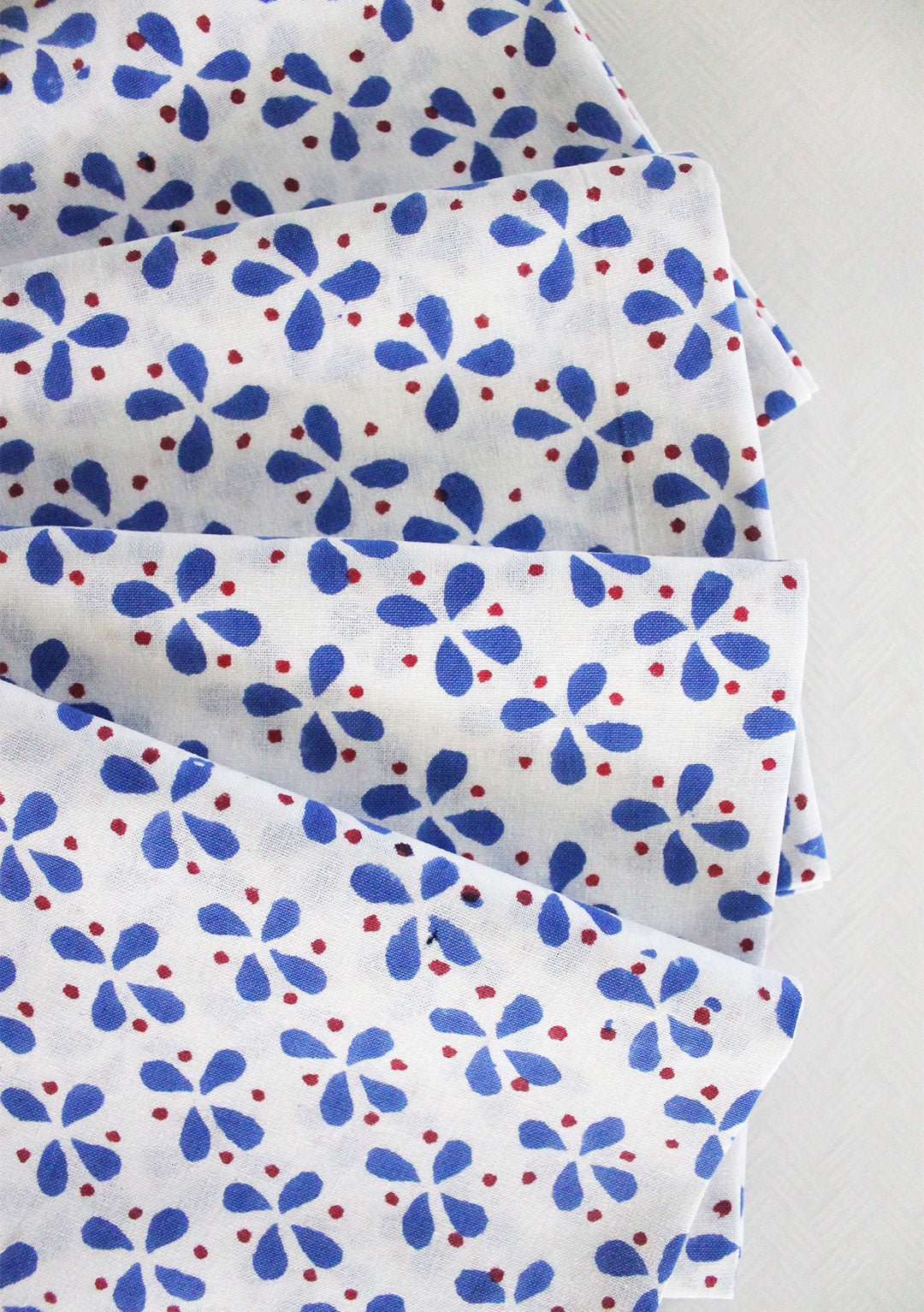 Petals Napkins in Royal Blue - Set of 4