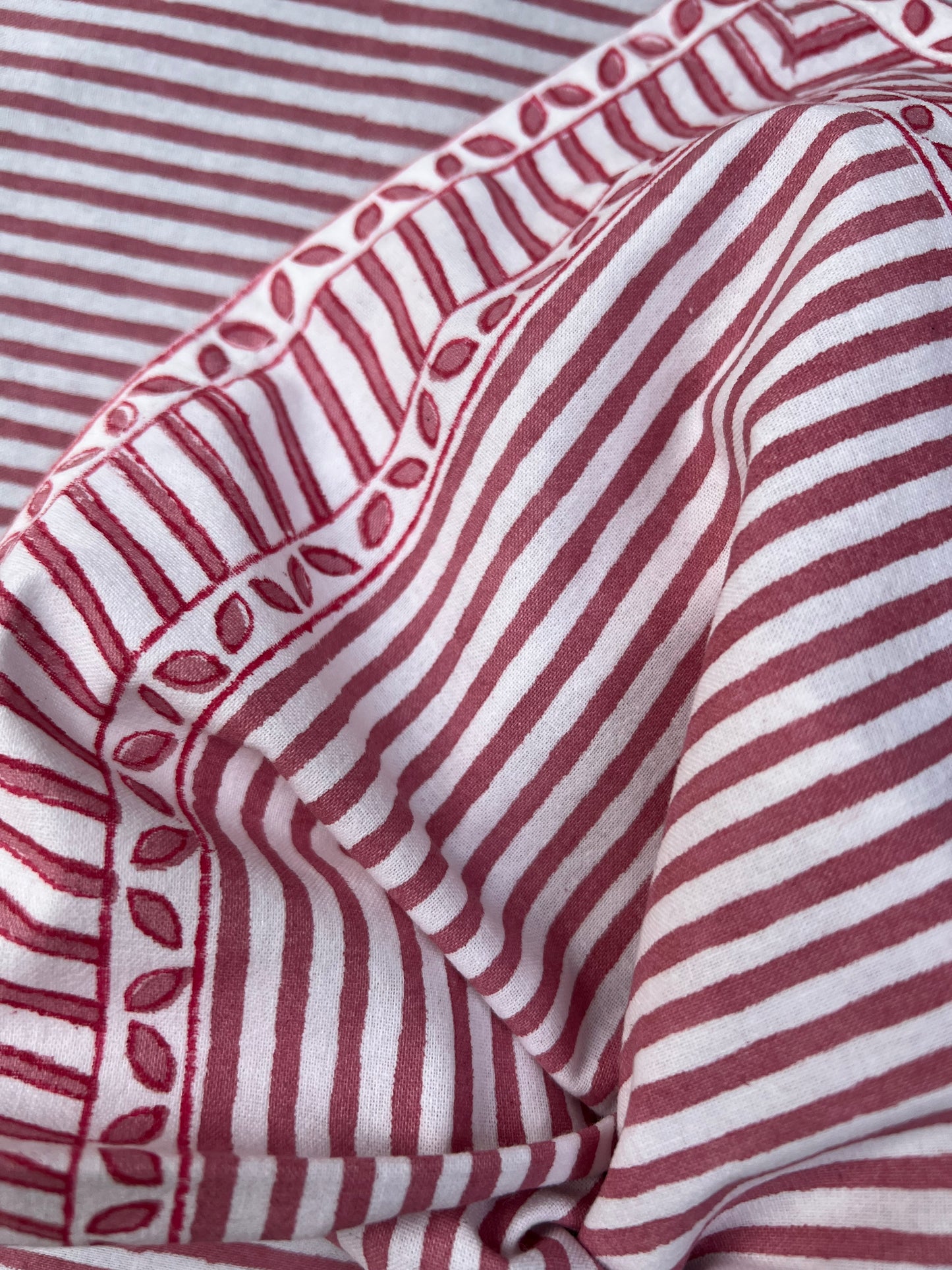 Positano Stripe Napkins in Dusty Rose - Set of 4