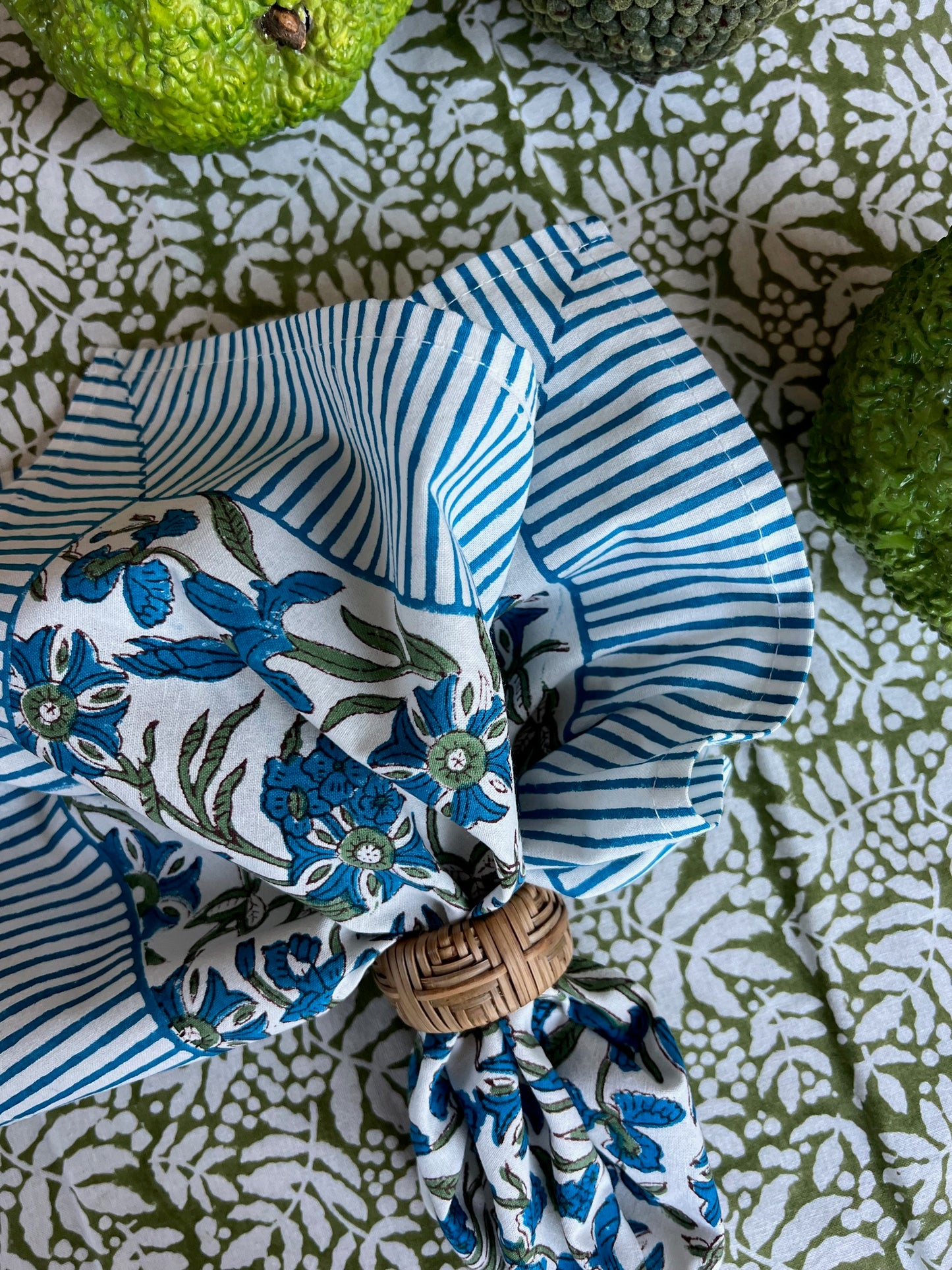 Pinwheel Napkins in Bluebird- Set of 4