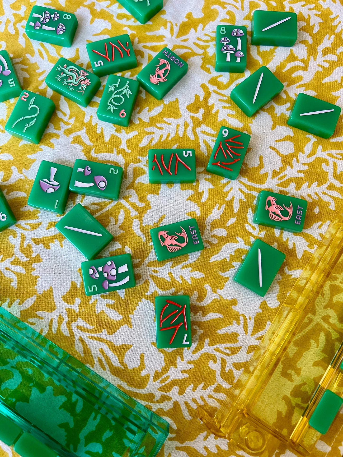 Pressed Florals Tablecloth in Yellow