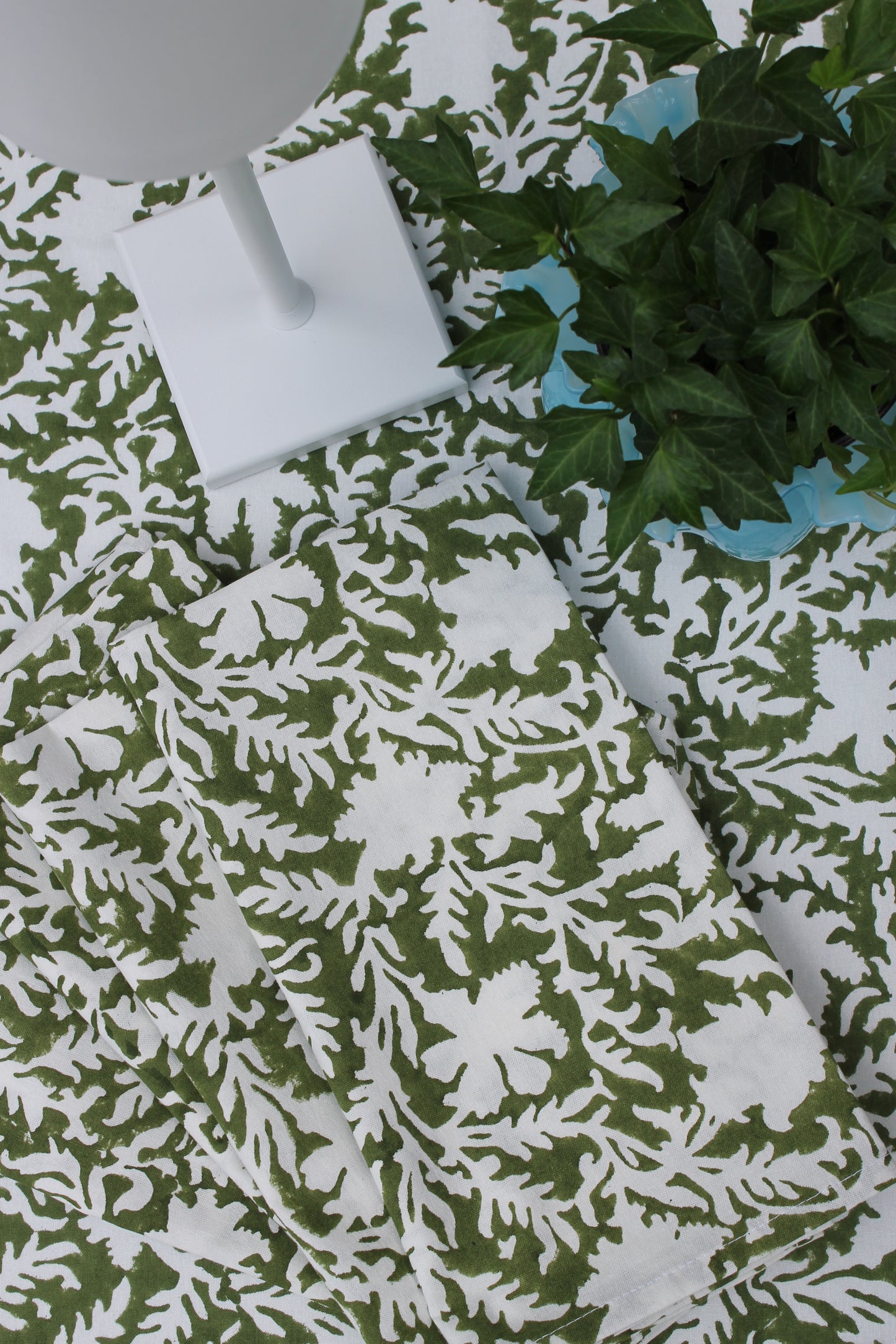 Pressed Florals Napkins in Olive - Set of 4