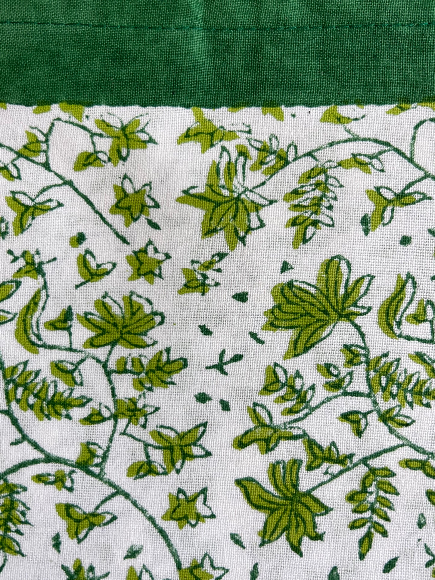 Whimsy Floral Children's Tablecloth in Green - 44"x44"