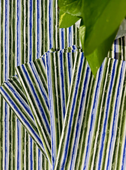 Bamboo Stalks Tablecloth in Green