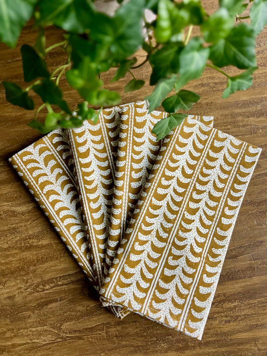 Endless Fleur Napkins in Butternut - Set of 4