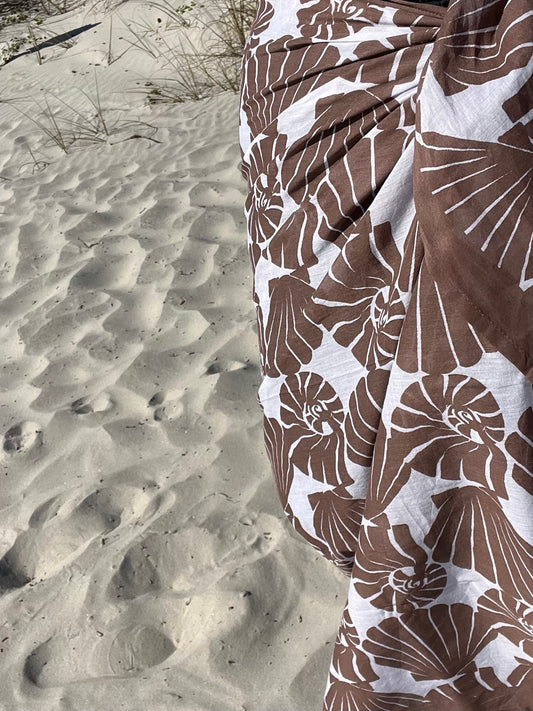 Harbour Shells Pareo in Driftwood