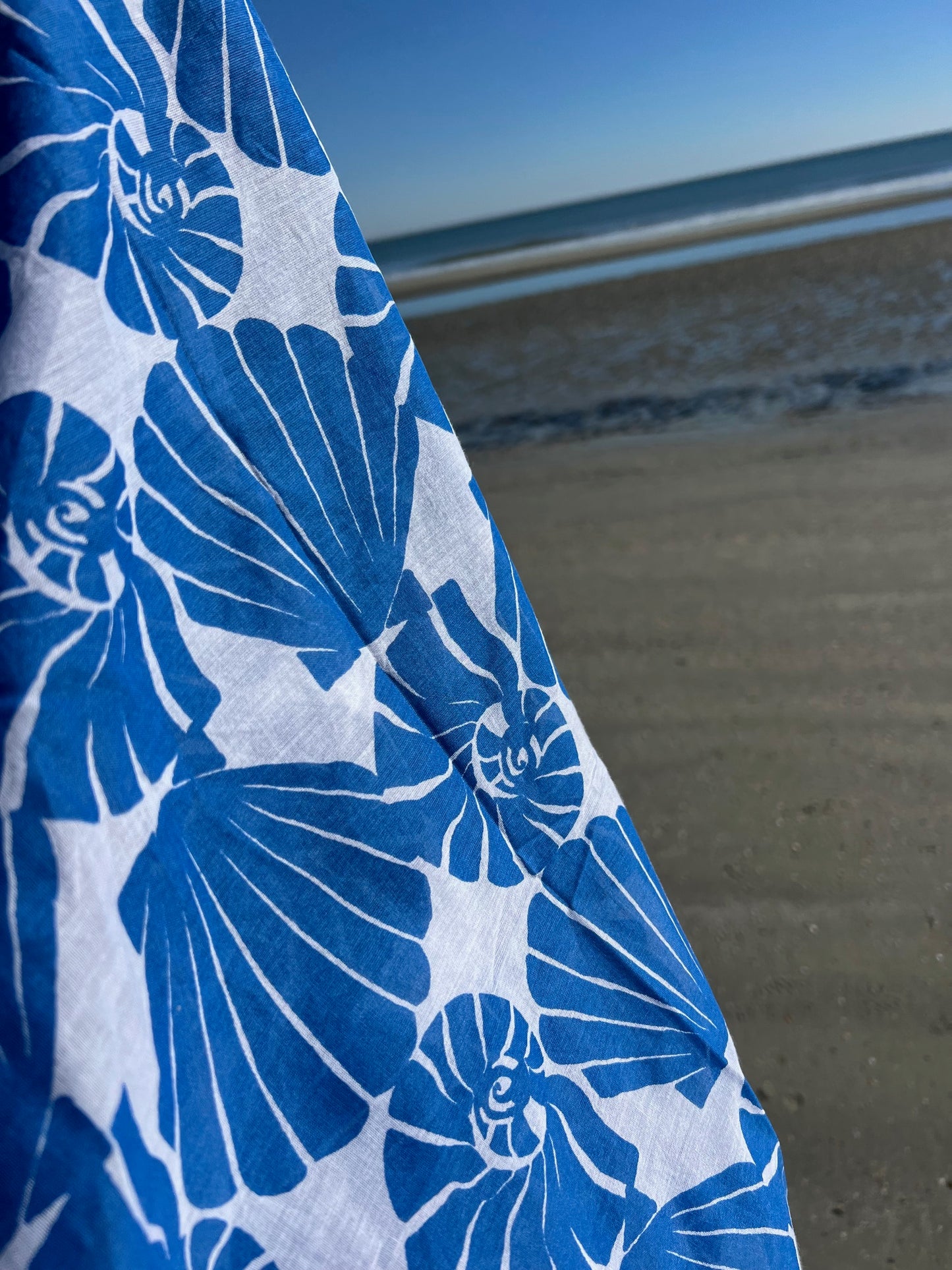 Harbour Shells Pareo in Cobalt Blue