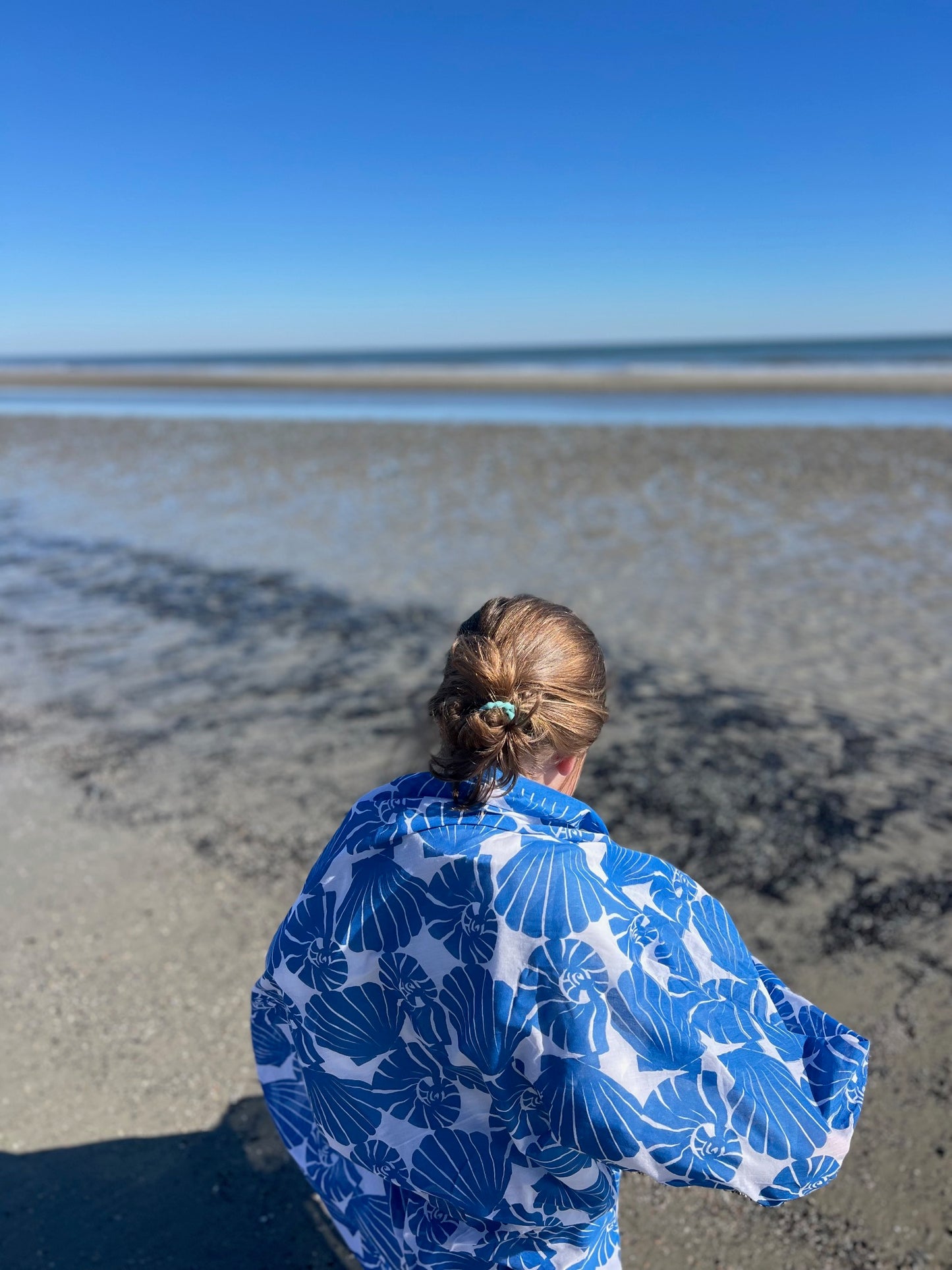 Harbour Shells Pareo in Cobalt Blue