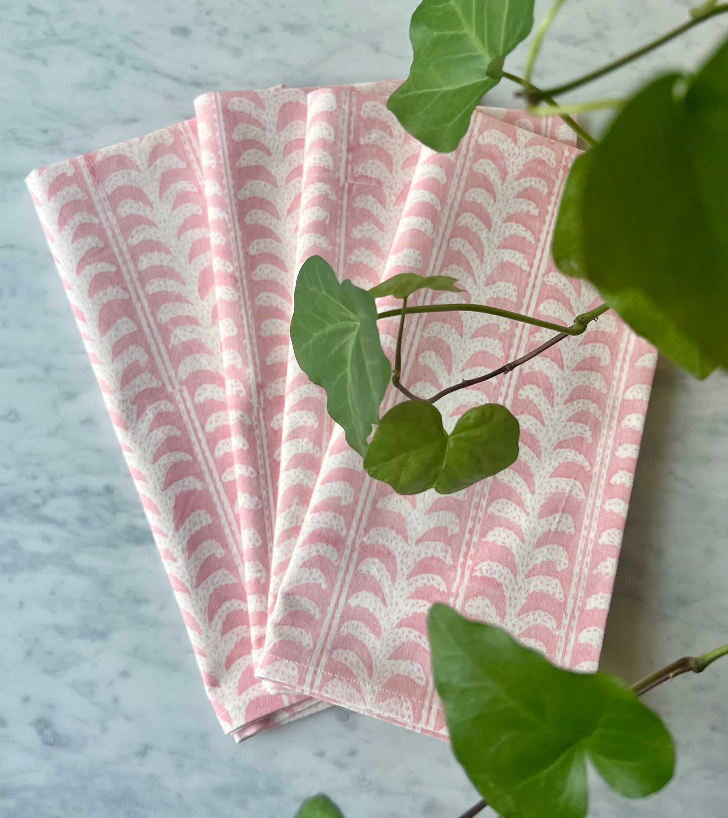 Endless Fleur Napkins in Whisper Pink - Set of 4