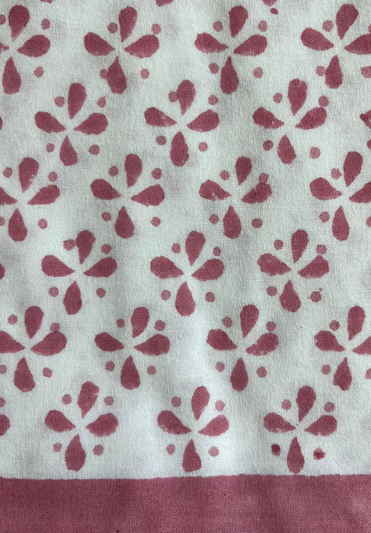 Petals Children's Tablecloth in Dusty Rose - 44" x 44"
