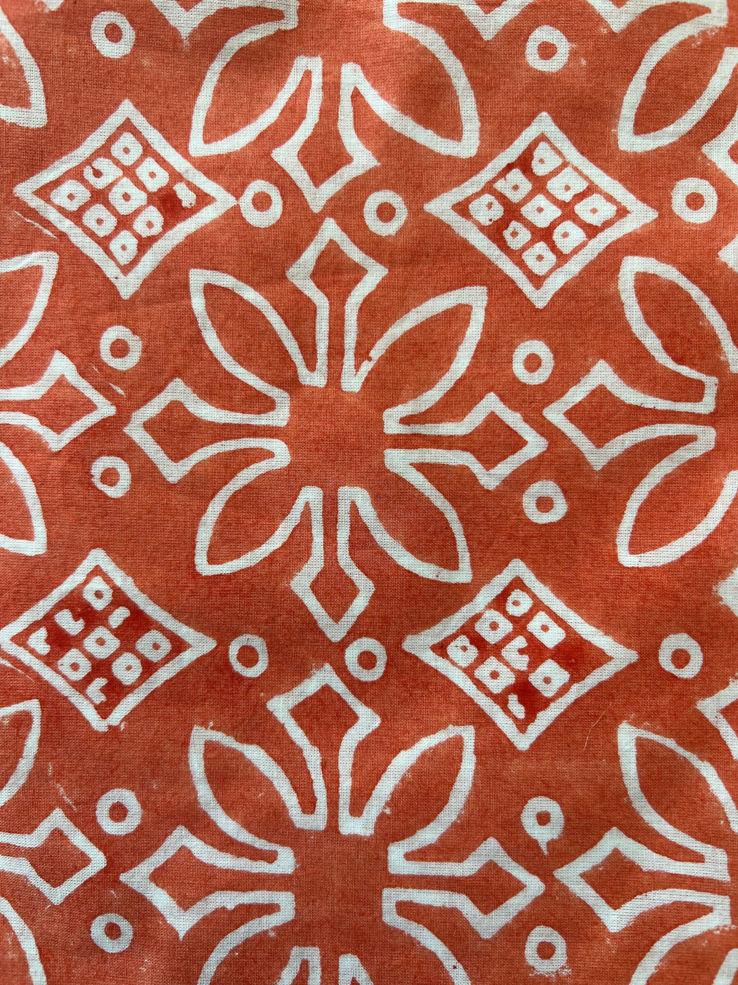 Medallion Pareo in Clementine Orange